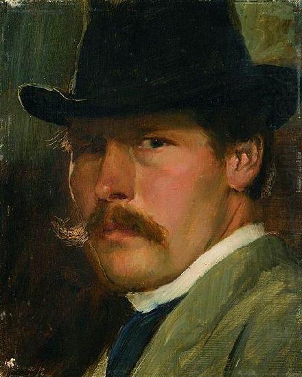 Self-Portrait with a Hat, Paul Raud
